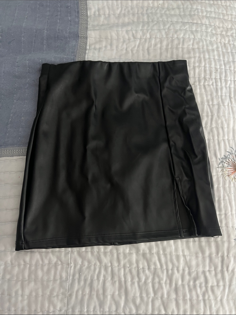 Black Faux Leather Mini Skirt - Classic Women’s Skirt